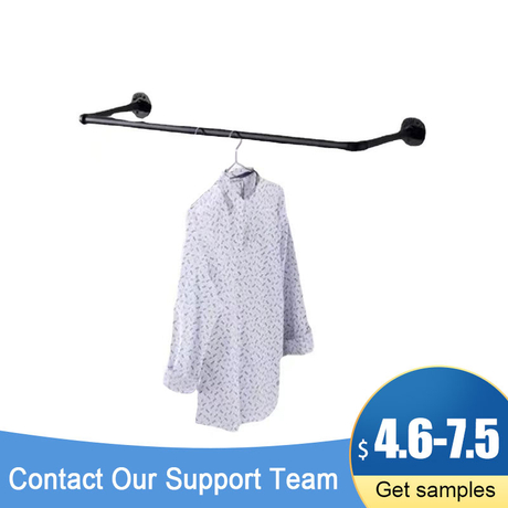 Industrial Pipe Wall Mounted Garment Rack