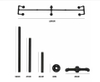 Industrial Pipe Clothes Rack, Heavy Duty Wall Mounted Black Iron Garment Rack
