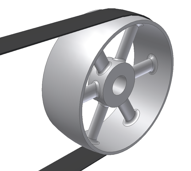 how to stretch a belt over a pulley