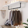 Industrial Pipe Wall Mounted Garment Rack