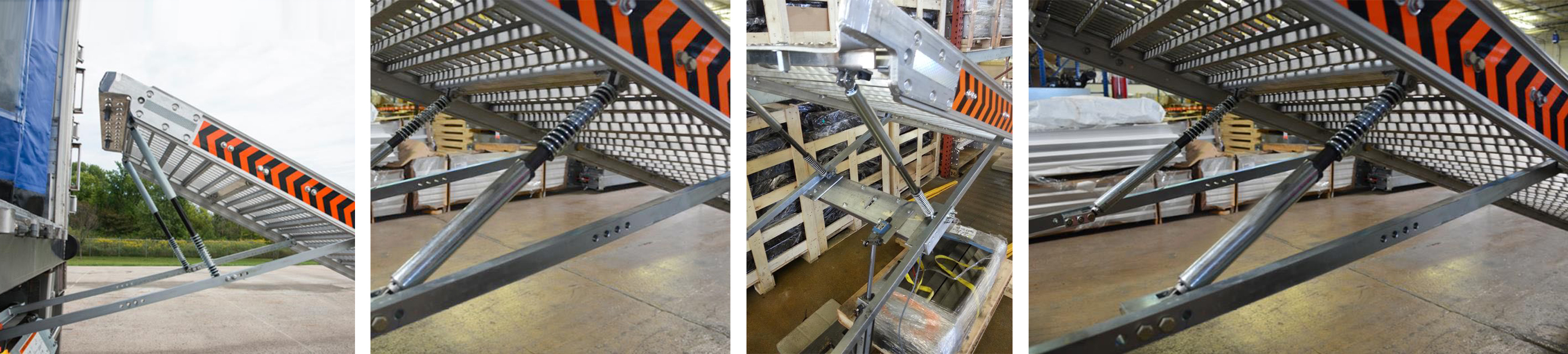 Truck unloading platform
