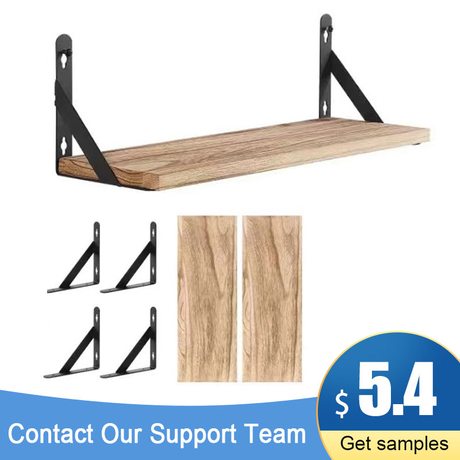 2 Pack Wooden Wall Shelves